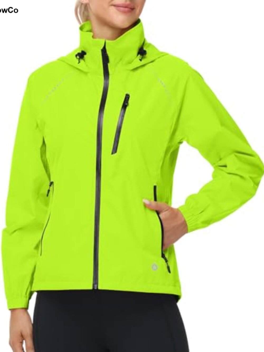Women's Waterproof Cycling Windbreaker Rain Jacket UPF 50+ Packable